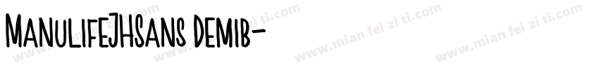 ManulifeJHSans Demib字体转换